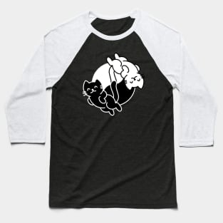 Meow Yin Meow Yang Baseball T-Shirt